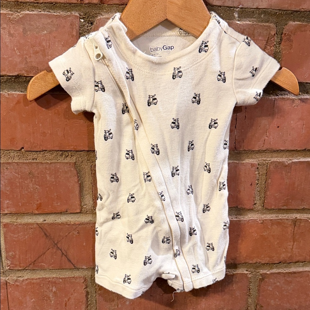 GAP Vespa Scooter Pattern Bodysuit